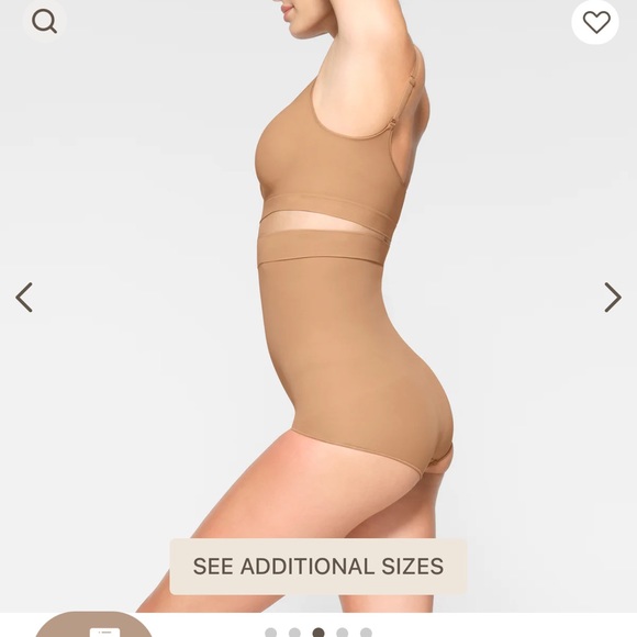 skims everyday sculpt high waisted brief ochre - Picture 5 of 7